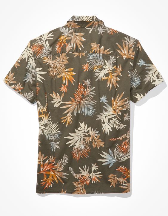 AE Tropical Short-Sleeve Button-Up Shirt
