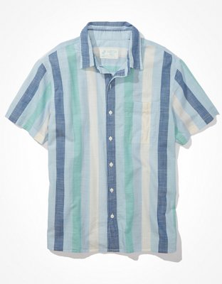 AE Striped Button-Up Resort Shirt