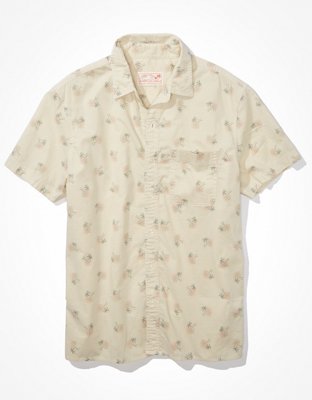 AE Palm Tree Button-Up Resort Shirt