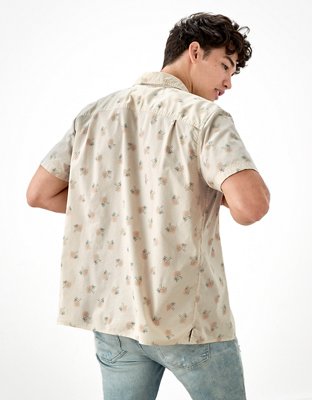 AE Palm Tree Button-Up Resort Shirt