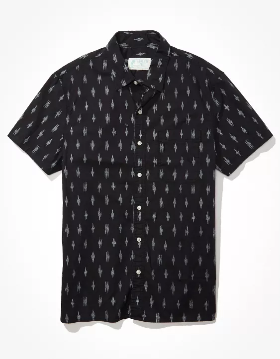 AE Abstract Print Button-Up Resort Shirt