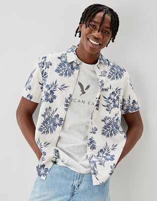 Now Trending: Men's Button-Up Resort Shirts - #AEJeans