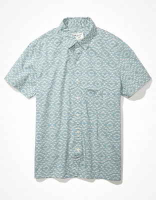 AE Camisa estilo resort con botones y estampado