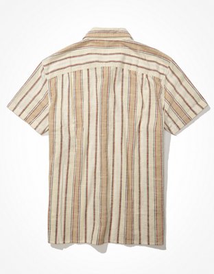 AE Striped Button-Up Resort Shirt
