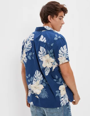 AE Tropical Button-Up Resort Shirt