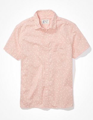 AE Camisa estilo resort con botones y microlunares