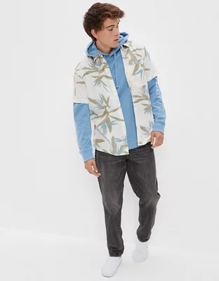 AE Tropical Button-Up Resort Shirt