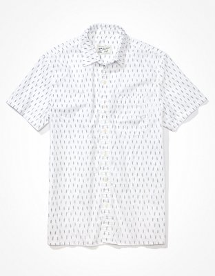 Chemise balnéaire à motifs tiret AE