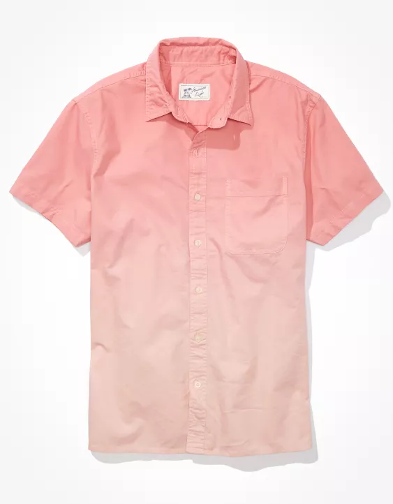 AE Dip Dye Button-Up Resort Shirt