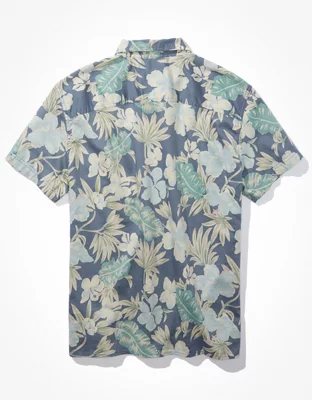 AE Floral Button-Up Resort Shirt