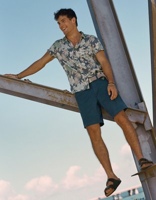 AE Floral Button-Up Resort Shirt