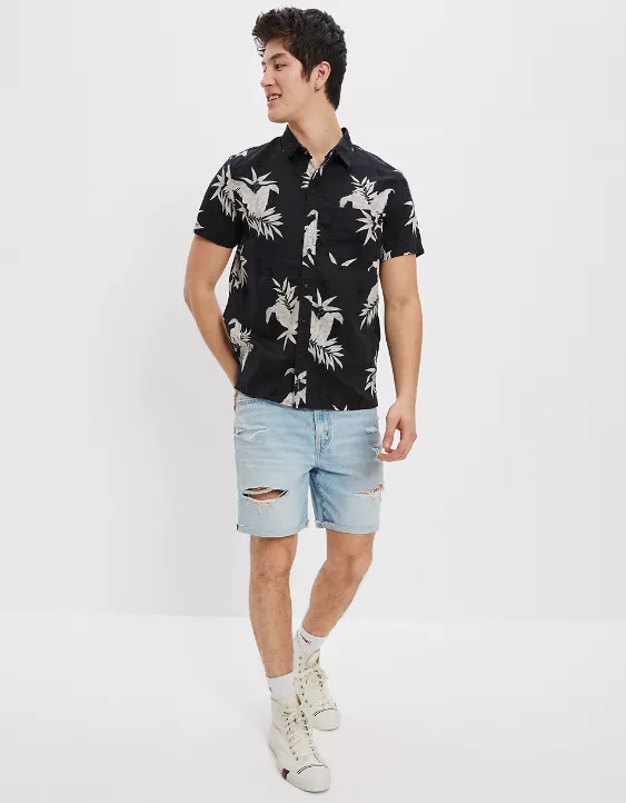 AE Tropical Button-Up Resort Shirt