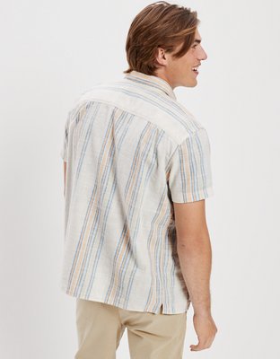 AE Striped Button-Up Resort Shirt