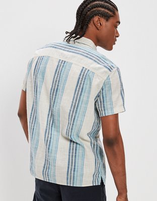 AE Striped Button-Up Resort Shirt