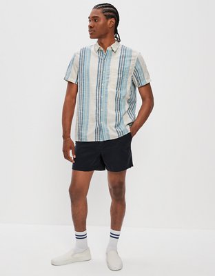 AE Striped Button-Up Resort Shirt