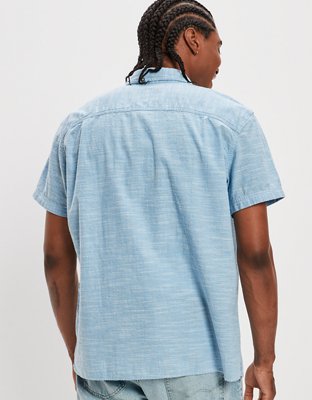 Мужские рубашки American Eagle AE Button-Up Resort Shirt — фото 2