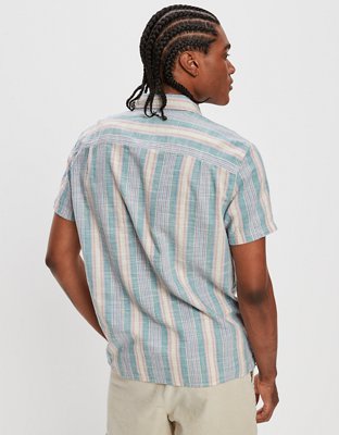 AE Striped Button-Up Resort Shirt