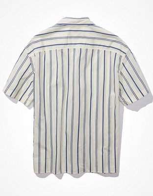 AE Poolside Striped Button-Up Shirt