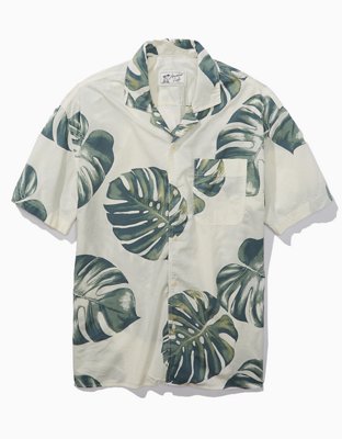 AE Poolside Tropical Button-Up Shirt