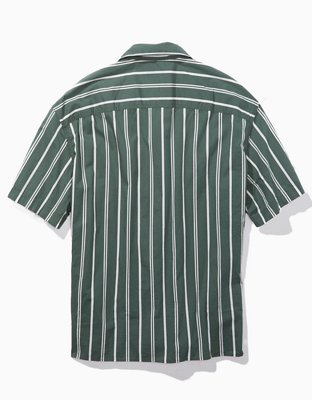 AE Striped Button-Up Poolside Shirt
