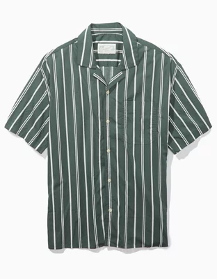 AE Striped Button-Up Poolside Shirt