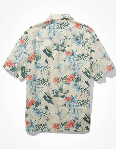 AE Tropical Button-Up Poolside Shirt