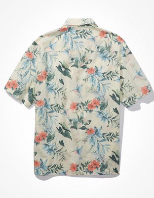 AE Poolside Tropical Button-Up Shirt