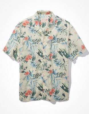AE Poolside Tropical Button-Up Shirt