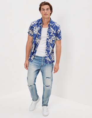 AE Tropical Button-Up Resort Shirt