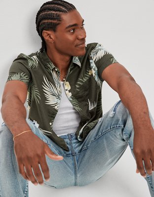 AE Tropical Button-Up Resort Shirt