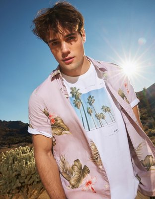 AE Tropical Button-Up Resort Shirt
