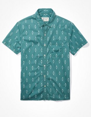 AE Camisa Estilo Resort con Botones y Estampado