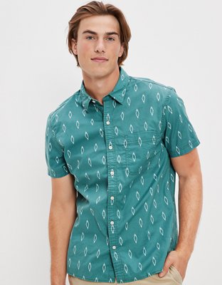 AE Printed Button-Up Resort Shirt