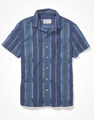 AE Striped Button-Up Resort Shirt