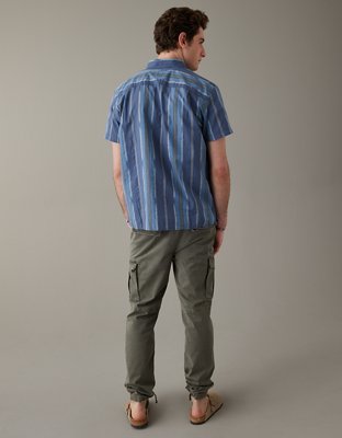 AE Striped Button-Up Resort Shirt