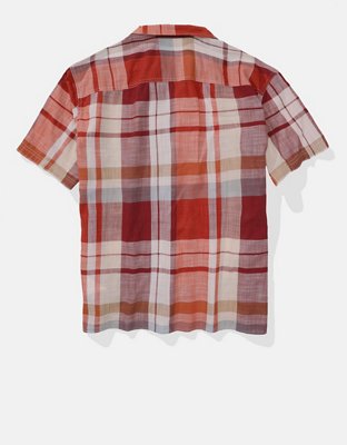 AE Poolside Plaid Button-Up Shirt