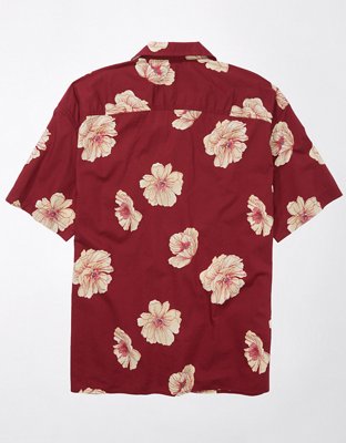 AE Poolside Tropical Button-Up Shirt