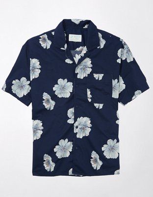 AE Poolside Tropical Button-Up Shirt