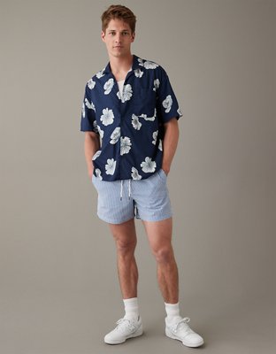 AE Poolside Tropical Button-Up Shirt