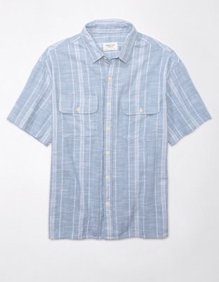 AE Striped Button-Up Poolside Shirt