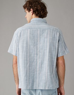 AE Striped Button-Up Poolside Shirt