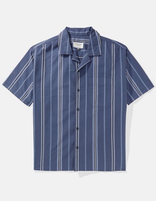 AE Poolside Striped Button-Up Shirt