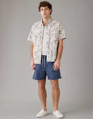 AE Poolside Tropical Button-Up Shirt