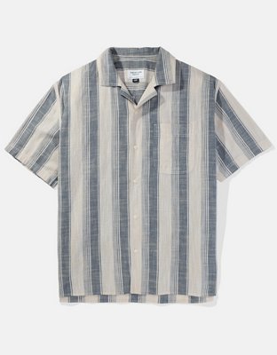 AE Poolside Striped Button-Up Shirt