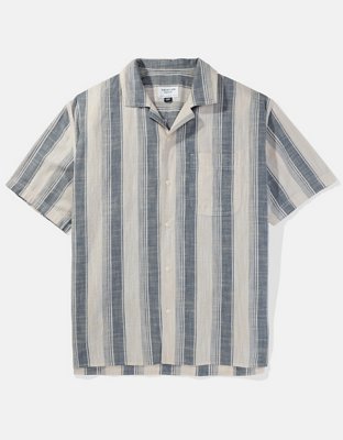 AE Striped Button-Up Poolside Shirt