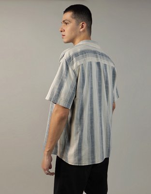 AE Poolside Striped Button-Up Shirt