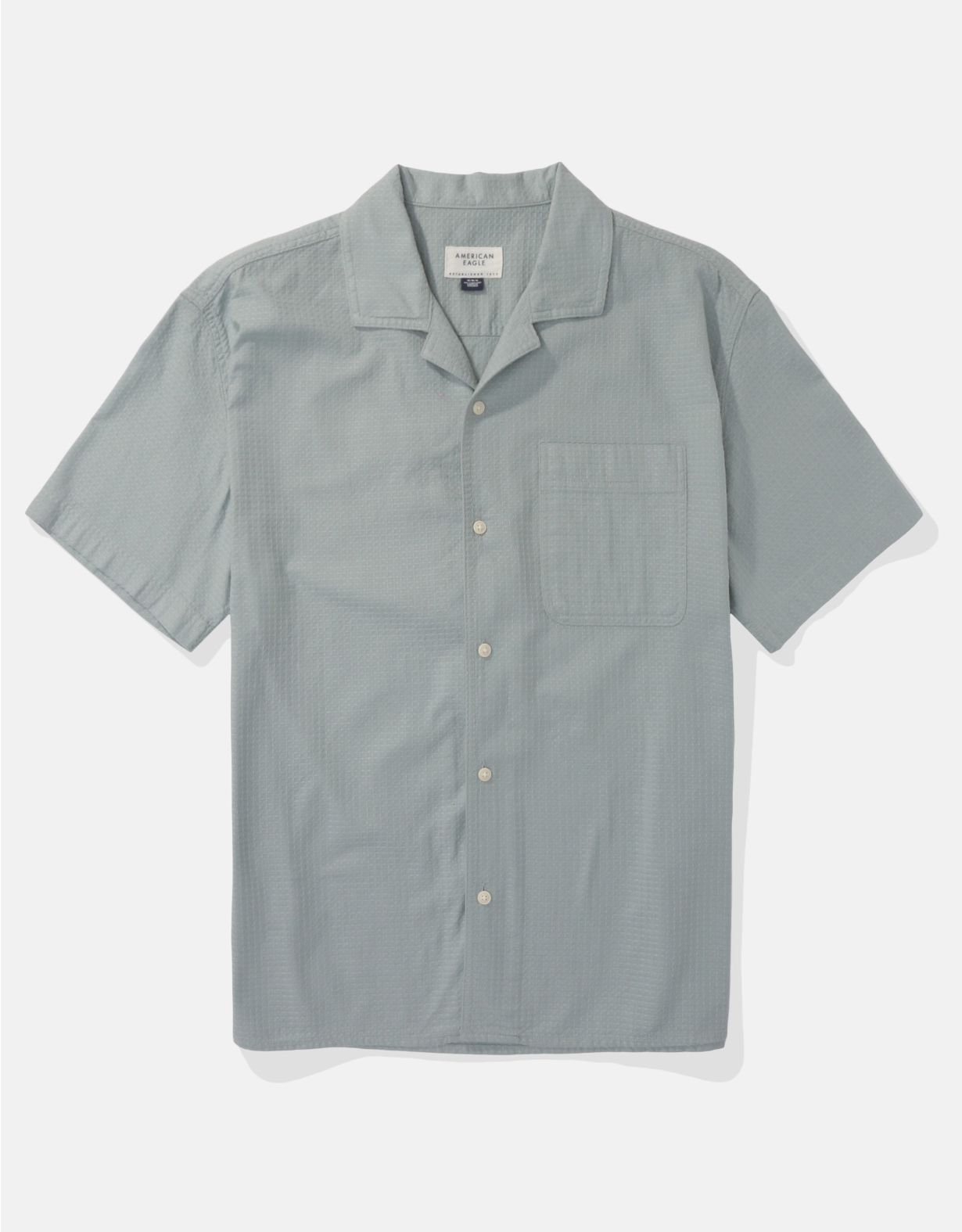 AE Waffle Button-Up Poolside Shirt