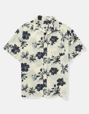AE Poolside Floral Button-Up Shirt