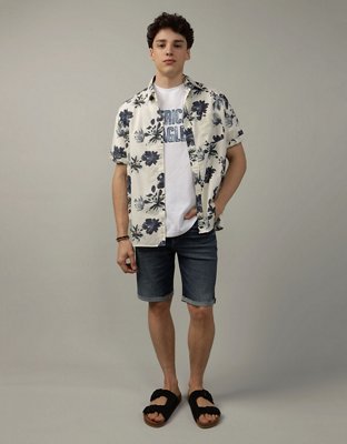 AE Poolside Floral Button-Up Shirt