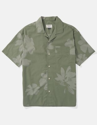 AE Poolside Floral Button-Up Shirt